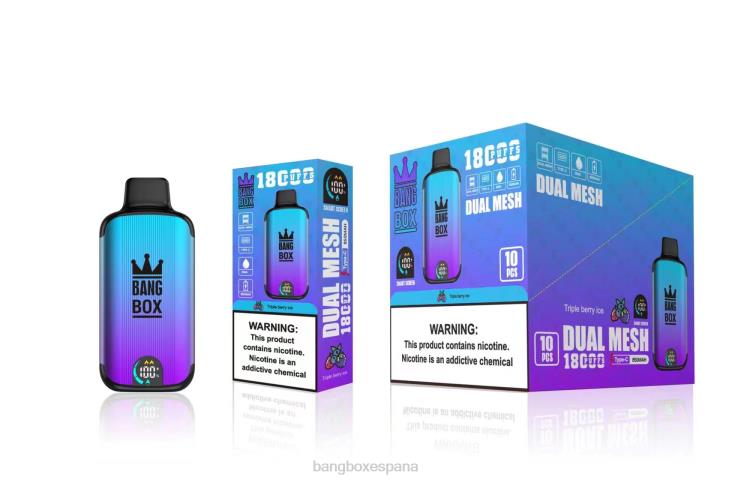 Bang Beach Vape - Bang Box 18000 bocanadas hielo de triple baya