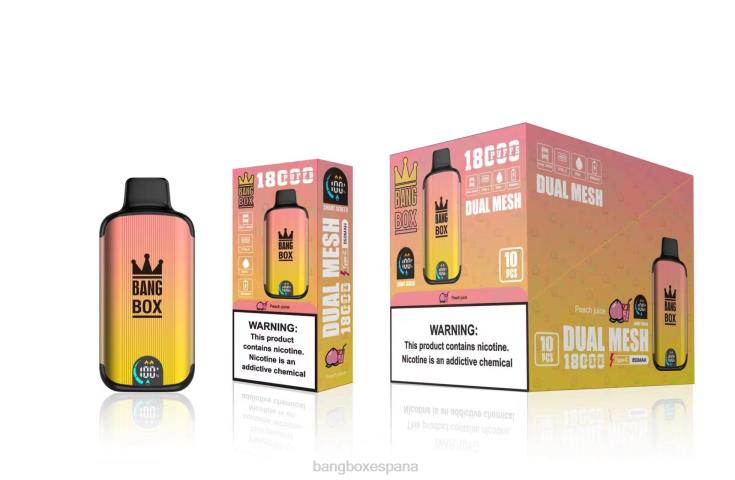 Bang Box España - Bang Box 18000 bocanadas jugo de durazno