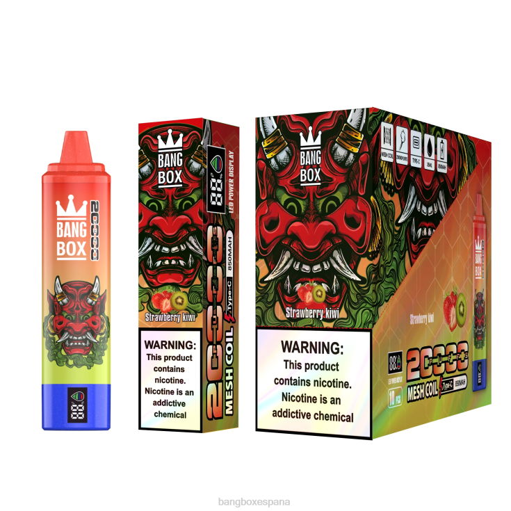 Bang Box España - Bang Box Pantalla inteligente de 20000 inhalaciones kiwi fresa