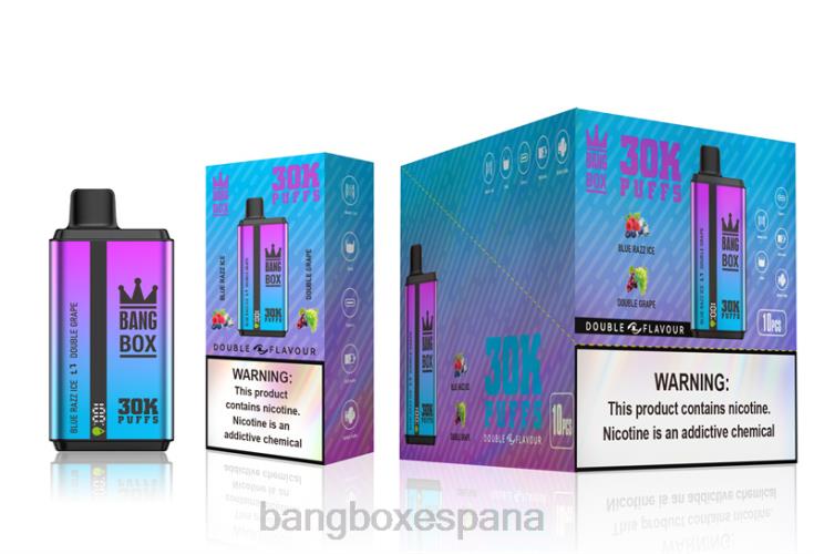 Bang Box Madrid - Bang Box 30000 inhalaciones de dos sabores. hielo azul razz y uva doble
