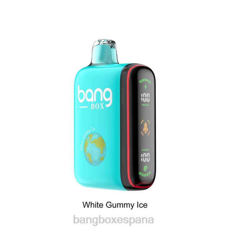 Bang Beach Vape - Bang Box Pantalla de potencia inteligente de 9000-18000 inhalaciones hielo gomoso blanco