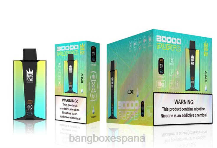 Bang Box España - Bang Box Pantalla inteligente de 30000 inhalaciones claro