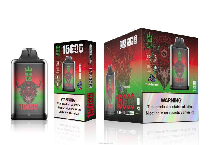 Bang Box Precio - Bang Box s1-15000 bocanadas hielo de triple baya