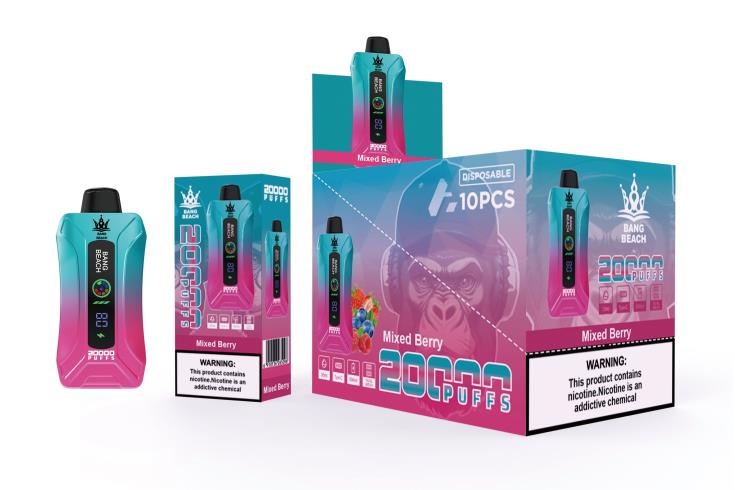 Bang Beach Vape - Bang Beach vape elegante de la pantalla de 20000 soplos bayas mixtas