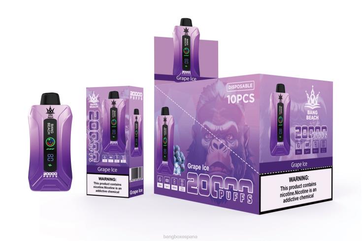 Bang Beach Vape - Bang Beach vape elegante de la pantalla de 20000 soplos hielo de uva